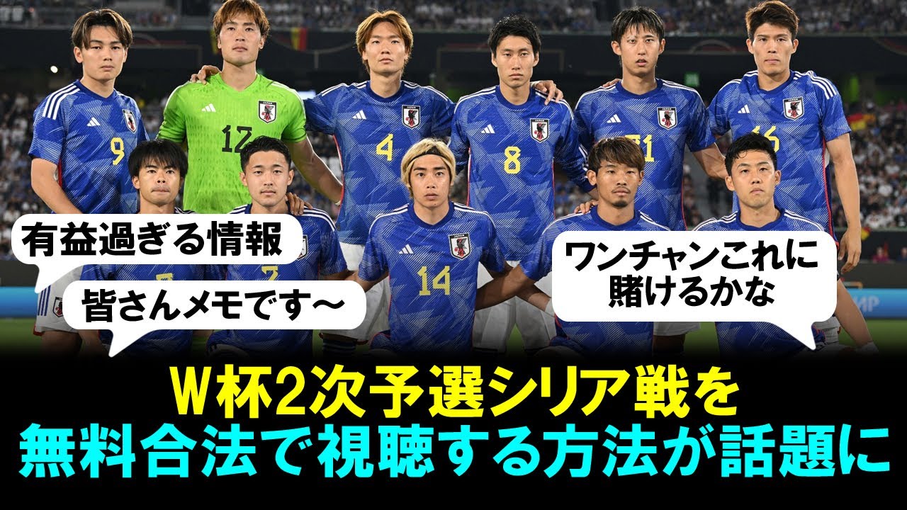 サッカー 日本代表 シリア戦 6/11(火) 観戦チケット 2枚 サッカー