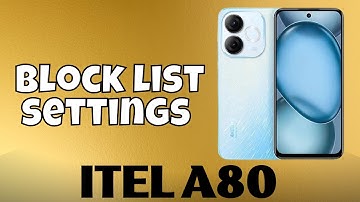 Remove number from block list itel A80 || How to remove number || Block list settings