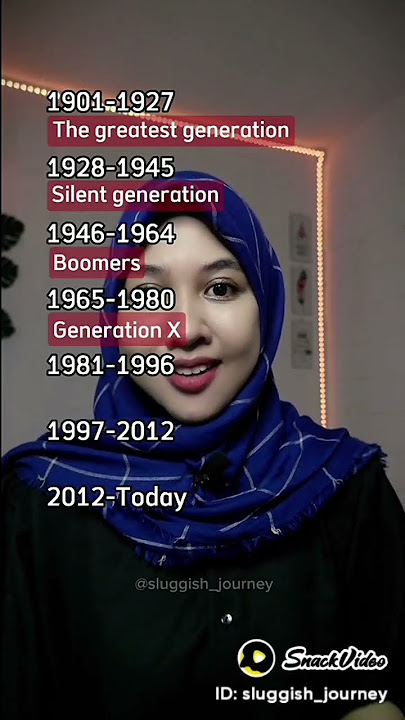 macam-macam nama generasi dalam bahasa Inggris