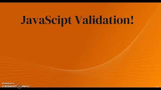 CIT 230 - Form Input Validation - Week 08 Presentation