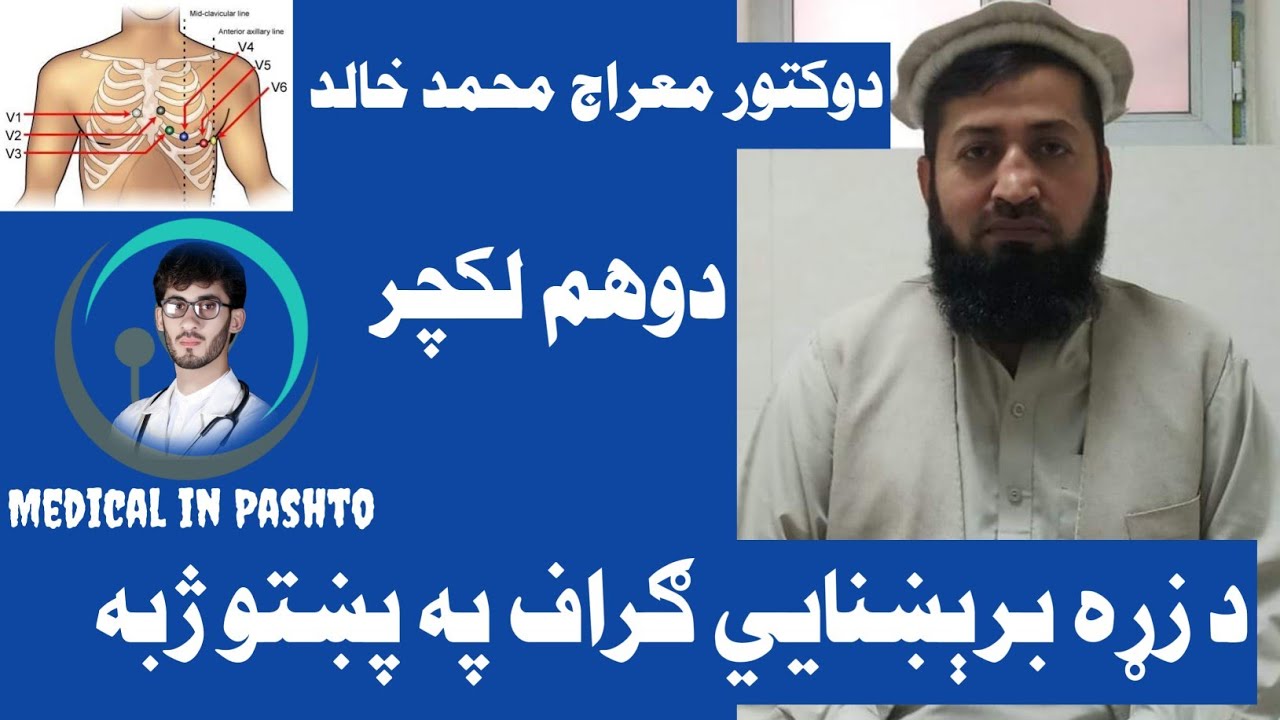 2 ECG in Pashto | Electrocardiography | Dr Miraj Mohammad Khalid |د زړه برېښنايي ګراف  دوهم لکچر