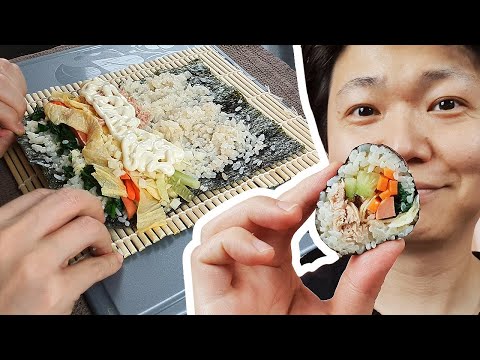 how-to-make-gimbap-(kimbap)-/-korean-food-recipes-with-european-ingredients-/-김밥-만들기