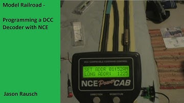 Model Railroad - Programming a DCC Decoder with NCE