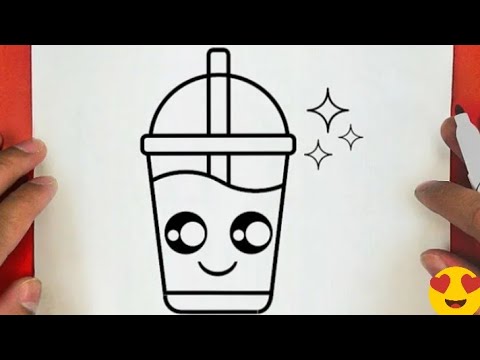 رسم سهل رسم كوب عصير سهل تعليم الرسم للمبتدئين رسومات بالرصاص 