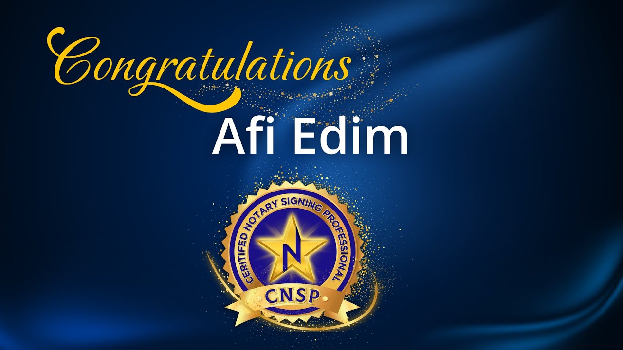 How Afi Edim Built Notary Confidence and Passed the CNSP Exam