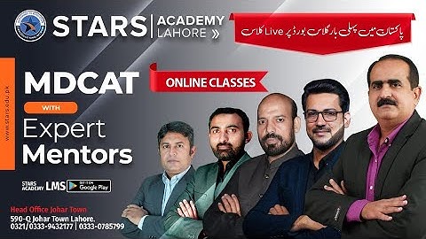 Stars Academy Lahore LMS - Join Free Classes MDCAT | ECAT | NUMS 2022 | 0321-9432177 - 0333-9432177
