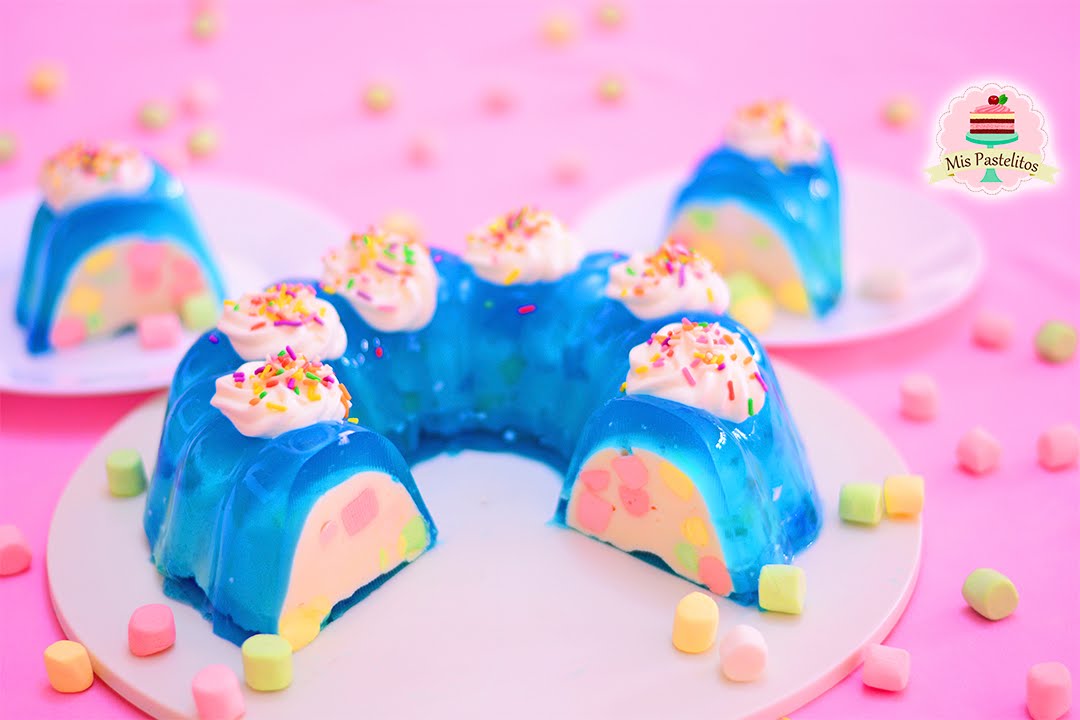 GELATINA MÁGICA DE BOMBÓN/MALVAVISCOS | MIS PASTELITOS