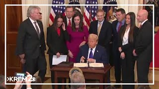 Plans for detention camp at Guantanamo Bay, Trump signs Riley Act into law