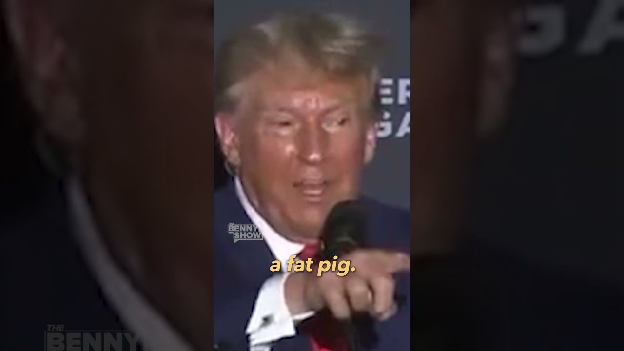 “Sir please do not call him a fat pig” 🐷 Savage Trump is BACK  🤣