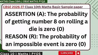 ASSERTION (A): The probability of getting number 8 on rolling a die is zero (0) REASON (R): The pro