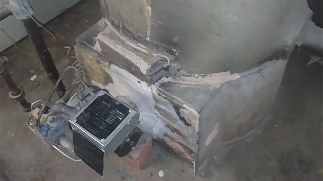 A Working Gravity Hot Water Heating System With Original Boiler An