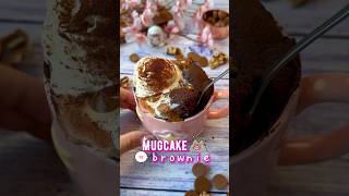 Mugcake brownie #recetasfaciles #recetas #kawaii