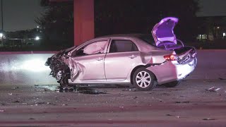 Breaking: Wrong-way driver dies after being struck while outside of his vehicle on Gulf Freeway, pol