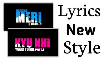 Create Black Screen Lyrics -  Lyrics Status Maker App - Best Video Editor For Android