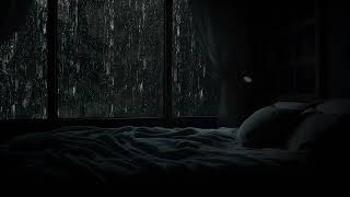 Rain Sound in Forest - Heavy Rain on Window for Fall Asleep in 3 Minutes - Relaxing Music