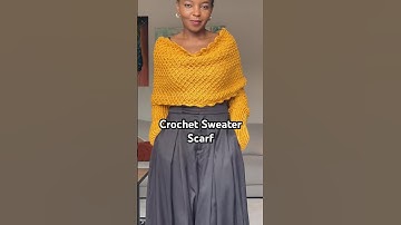 #crochet #sweater #scarf #tutorial #accrochets