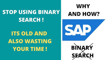 Stop Using BINARY SEARCH ! Why You Should Stop Using Binary Search | SE38
