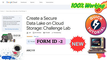 Create a Secure Data Lake on Cloud Storage: Challenge Lab | FORM ID - 2 | #ARC119 #qwiklabs #arcade