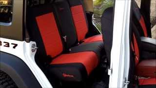 Trek Armor seat cover installs on 2013 Jeep Wrangler UPDATED!