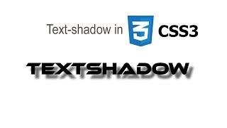 Text-shadow in CSS & html | by web tutorial