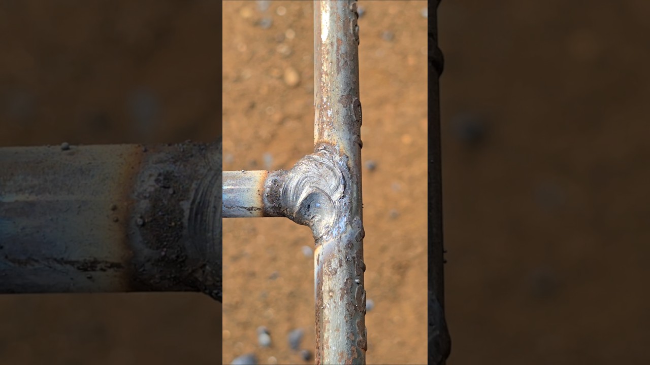 Stronger welding tips on concrete construction iron joints