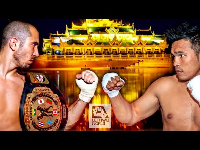 Dave Leduc vs. Tun Tun Min - Trilogy fight - KO TO WIN | Myanmar Traditional Lethwei class=