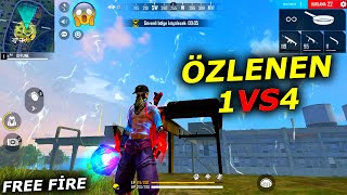 ÖZLENEN 1 VS 4 - MUAZZAMUSTA ESKİ FREE FIRE