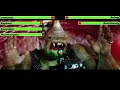 Teenage Mutant Ninja Turtles vs. Bebop & Rocksteady with healthbars