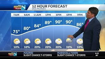 Iowa weather: More dangerous heat on the way Tuesday along with isolated storm chances thumbnail
