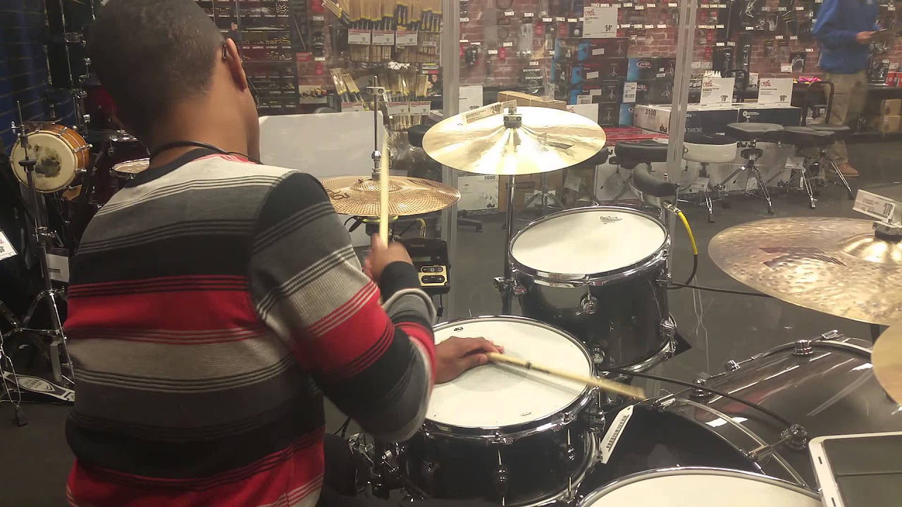 Me at Guitar Center in Roseville, Michigan