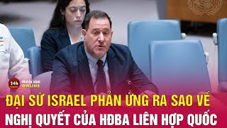 Đại sứ Israel phản ứng ra sao về nghị quyết của Hội đồng Bảo an Liên Hợp Quốc? | THVN
