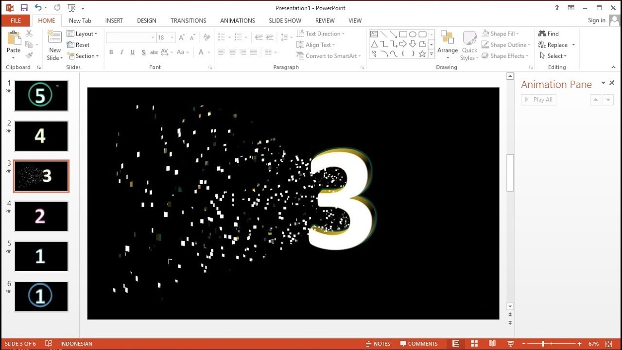 Tutorial PowerPoint 2013 |Cara Membuat Slideshow Animasi Bergerak Countdown  Timer dengan Music - YouTube