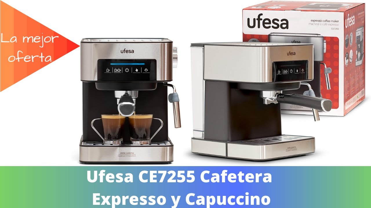 Ufesa Bergamo, Machine à Café Expresso et Capuccino, Écran Tactile