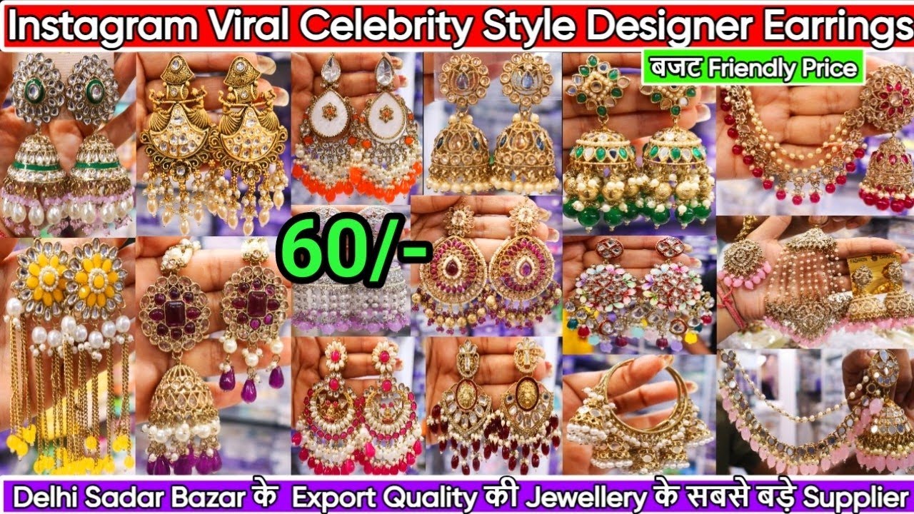 Latest Instagram Viral Exclusive Celebrity Earrings Collection 2024 | Trendy Traditional Jhumkas