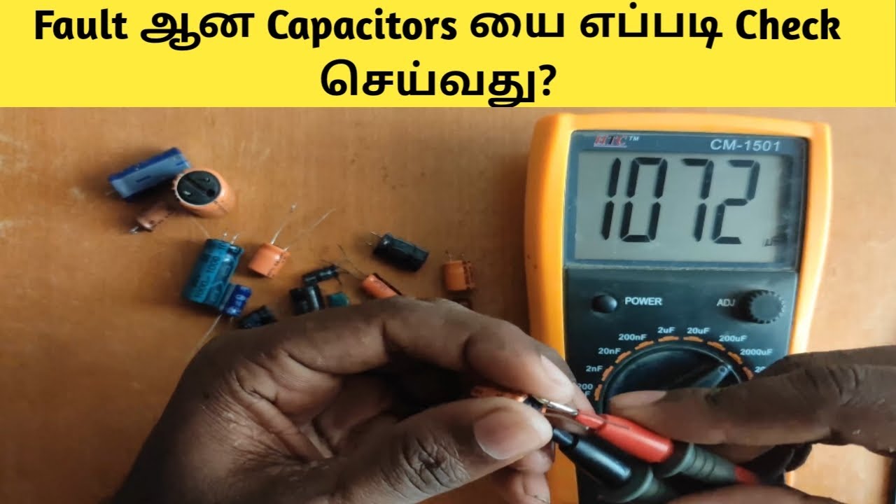 How to Check Fault Capacitors in Tamil Ea Tech Tamil YouTube