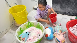 Darshika Washed Her Stuff Toys 🧸 🫣Darshika’s Dirty Toys 😂😂||@Darshimeena  screenshot 3