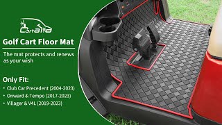 Cartalia Golf Cart Floor Mat Installation for Club Car Precedent (2004+), Onward (2017-2023)