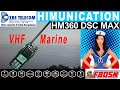 Vhf marine hm360 dsc max himunication  le top  menus en francais scurit