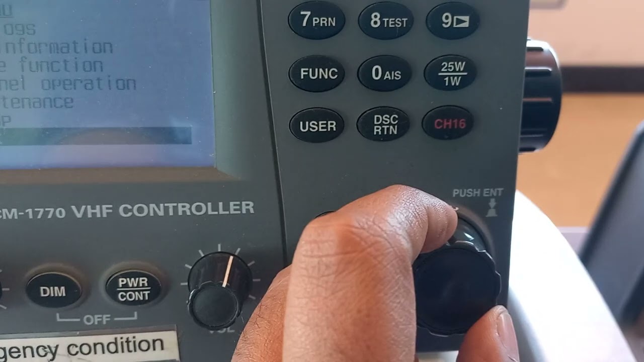 JRC JHS-770S Class A VHF MMSI reprogramming during Flag Change