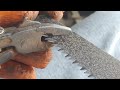 Handsaw sharpening using an electric motor  paano mag hasa ng lagari gamit ang electric motor