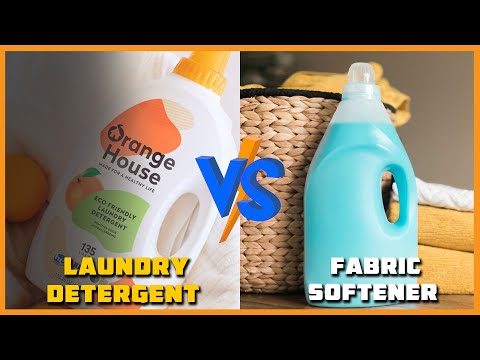 Laundry Detergent vs Fabric Softener