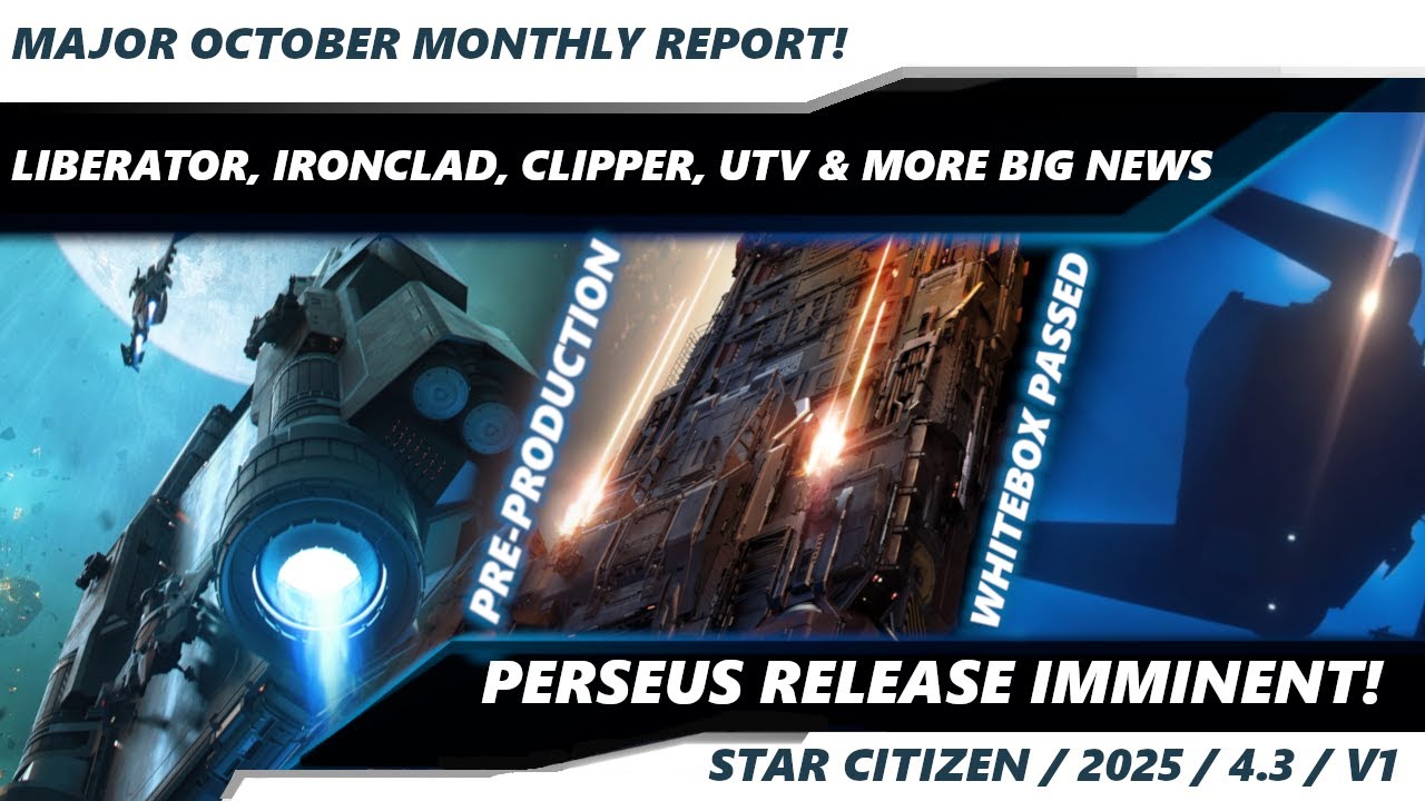 STAR CITIZEN | ВАЖНОЕ ОБНОВЛЕНИЕ ЗА ОКТЯБРЬ | Новости Perseus IAE Ready, Liberator, Ironclad и Cl...