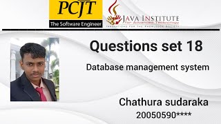 Celebrity java institute for advanced technology | database management system | question set 18 Net Worth