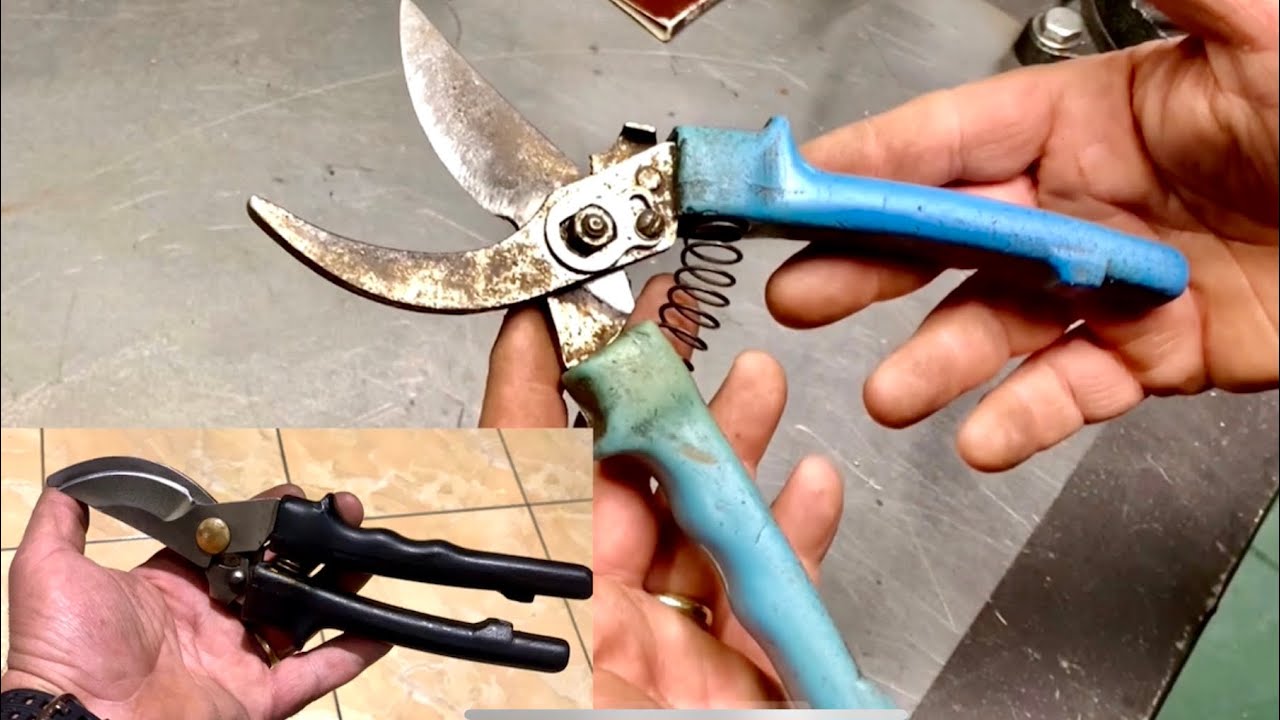 Ακονιζουμε / τροχίζουμε κλαδευτήρι .... ολική επαναφορά του….skmetal.gr