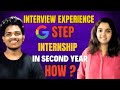 Google Step Internship Interview Experience #interview #softwareengineer #codinginterview