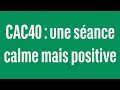 Cac40  une sance calme mais positive  100 marchs  soir  250324