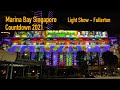 Marina Bay Singapore Countdown 2021 - Light Show at Fullerton