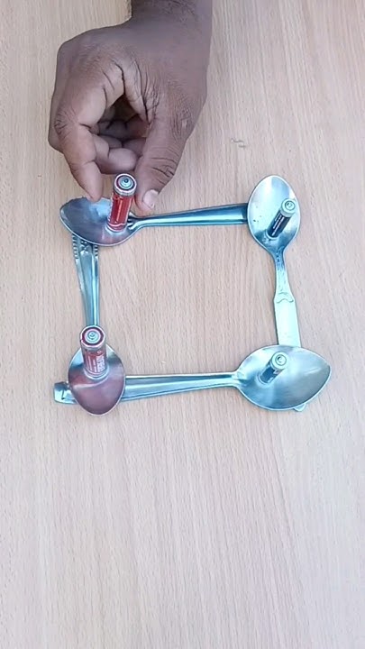 😱 spoon battery ও coin trick কি সত্যিই কাজ করে~mini wood toy
