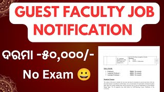 Teaching Post Job Update Fm University Job Notification 2025