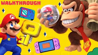 Mario vs. Donkey Kong - Walkthrough 100% - Lvl. 1-4+ Mario Toy Factory